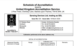 UKAS Calibration Laboratory